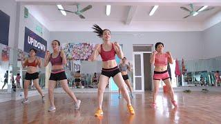 25 минут Аэробное сокращение жира на животе быстро - тренировка для аэробных танцев легкими шагами