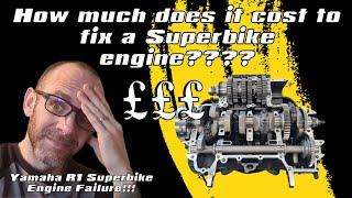 How Much Does It Cost to Fix a Superbike Engine? Yamaha R1 Engine Failure and What We'll Do!!!