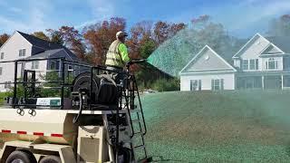 Hydroseeding in Rhode Island with Finn T120 Stainless Tier 4