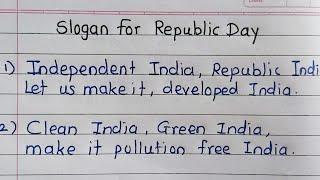 Slogans for Republic day || 26 January Slogan || Gantantra Divas nare