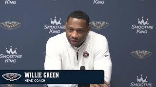 Willie Green Postgame Interview | Pelicans vs. Thunder 12/7/24