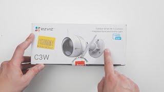 Unboxing EZVIZ C3W Outdoor Siren and Strobe CCTV Camera (2020)