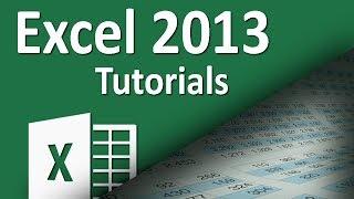 Excel 2013 - Tutorial 02 - Spreadsheet Basics