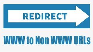 How to redirect www to non www URLs using .htaccess file