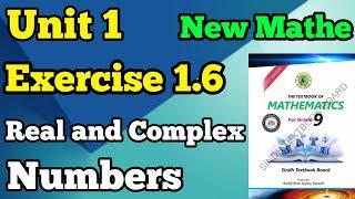 Unit 1 exercise 1.6 real and complex numbers class 9 new mathematics book Sindh board | karachi bord