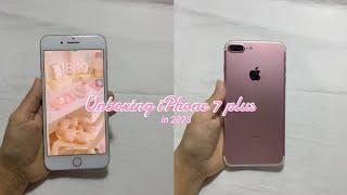 Unboxing iPhone 7plus in 2023/ aesthetic phone #unboxing #iphone #iphone7plus