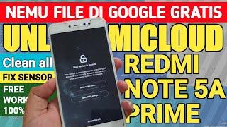 Cara Unlock Micloud Redmi Note 5a Prime UGG terkunci akun mi File gratis khusus Made in indonesia