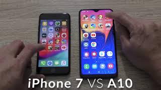 Samsung Galaxy A10 vs iPhone 7 - comparison: speed test and comparison