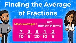 Finding the Average or Mean of Fractions | How to Find the Average with Fractions |Partners in Prime