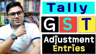 GST Adjustment Entries In Tally | How To Pass adjustment Entry of GST Tally | GST Adjustment Entries