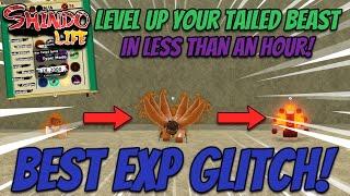 [OP GLITCH!] FASTEST  WAY TO LEVEL UP YOUR TAILED BEAST! *EXP GLITCH!* | Shindo Life! |