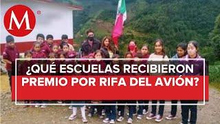 7 escuelas han recibido premios por rifa del avión presidencial