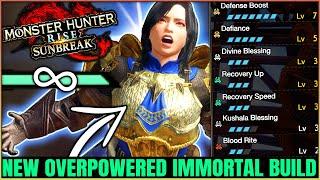 New BROKEN Immortal Build - NEVER Cart & HUGE Damage - All Weapons - Monster Hunter Rise Sunbreak!