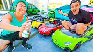 LAST TO STOP CUSTOMIZING MINI LAMBO WINS! (ft. ZHC)