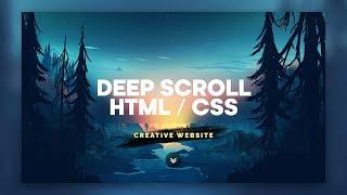 Создание красивого сайта с 3D эффектом при скролле (HTML + CSS)