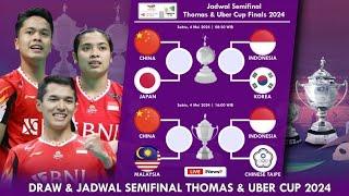 Draw & Jadwal Semifinal Thomas & Uber Cup 2024. Besok Mulai Pukul 08:30 WIB Live #thomasubercup2024