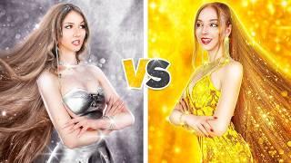 Золотая vs Серебряная Сестра! Кто Победит в Конкурсе на Лучший Костюм?