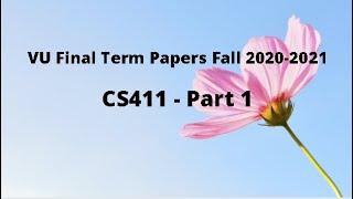 CS411(Visual Programming) Final Term Papers Fall 2020-2021-Part 1