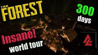 300 Day Massive Base Tour | The Forest Gameplay