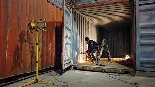 Building a SHIPPING CONTAINER studio with no experience. Ep.1