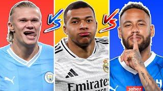 Comparison: Haaland vs Mbappe vs Neymar  Rising Stars Showdown!