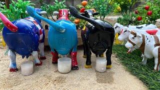 Wow..!! PROSES PERA5 SUSU SAPI SIMULASI PERA5 SUSU SAPI COW MILK COW CARTOON@Hewantoysofficial