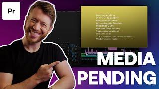 How To Fix Media Pending in Adobe Premiere Pro CC