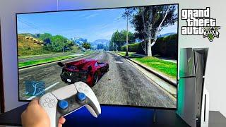 LG OLED C4 42” + Gta V PS5 Slim Gameplay 4K 60 FPS Test | Best Gaming TV