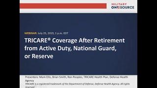 TRICARE Coverage Options After Retirement