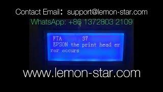 FTA37 fta 37 EPSON print head printer damage error code 40020025