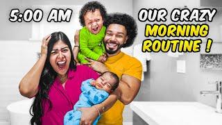 Our Morning Routine with a Newborn & Toddler *CHAOS*