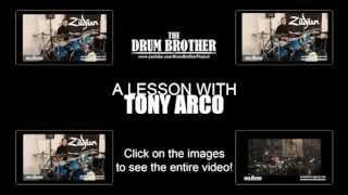 Drum Lesson broken time jazz - Tony Arco MENU | The DrumHouse