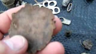 metal detecting ...Silver poison ring!