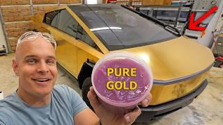 The First *REAL GOLD* Tesla Cybertruck - What did it Cost?!