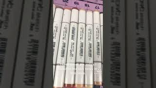 The Copic Markers I use to create my skin tones. (Satisfaction) #lovenotes #artforsell #shorts #art