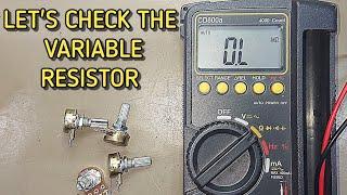 how to check potentiometer with multimeter / how to check volume control with digital multimeter