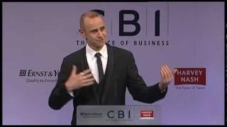 Dragons' Den presenter Evan Davis at CBI Conference 2011 Dinner