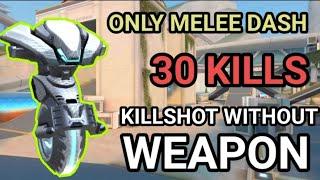 Killshot With No Weapon Melee Dash Challenge | 30 Kills | BLASTER - Mech Arena