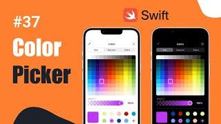 iOS 14 - Color Picker Controller or Color Picker in Swift 5 Xcode 12 Hindi (UIKit) 2021.