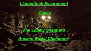 Llangattock caves , Escarpment, Lonely Shepherd, Ancient Burial Mounds, Mountain Fires.