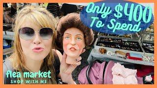 ONLY $400 To Spend | Flea Market Shop With Me at Shupp’s Grove | Reselling