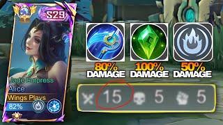 THIS ALICE NEW META AND NEW BUILD GIVES TRAUMA TO THE ENEMIES!! ( Must Try ) - MLBB