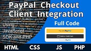 PayPal Standard Checkout Client Integration in PHP