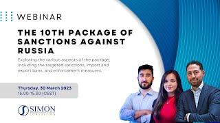 Webinar - The 10th Package of Sanctions against Russia