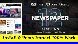 DOWNLOAD Newspaper Theme - News & WooCommerce WordPress Theme - Install & Demo Import 100% Work
