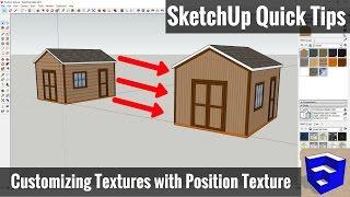 Creating Custom Textures in SketchUp using Position Texture - SketchUp Quick Tips