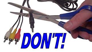 The maddening incompatibility of 3.5mm A/V cables