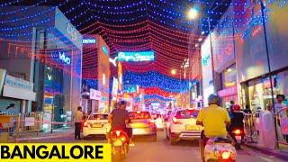 Magical Night Street - Bangalore | 4K Driving