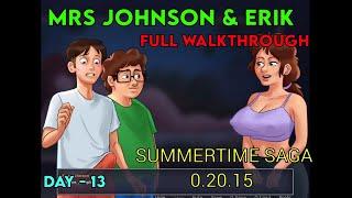 Mrs Johnson & Erik Full Walkthrough | Summertime Saga 0.20.15 | Complete Storyline Day - 13