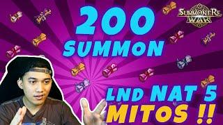 200x SUMMON !! BISA DAPET LND NAT 5 ITU MITOS !! | Summoners War Indonesia